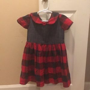 Precious plaid flannel dress
